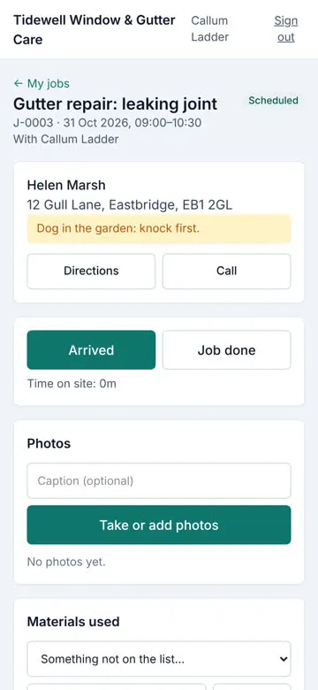 Jobs kit on a phone