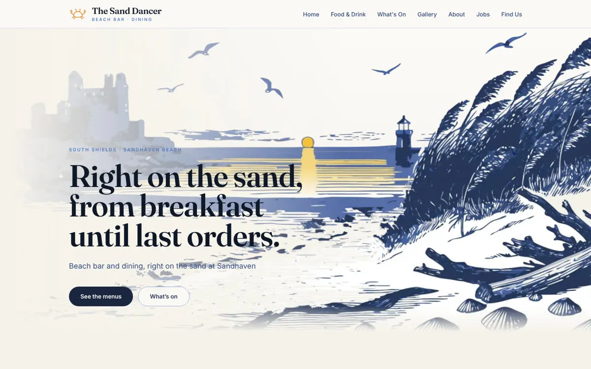 The Sand Dancer on desktop