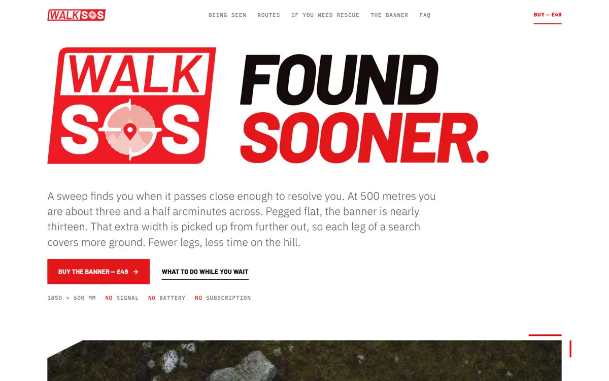WalkSOS on desktop
